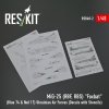 RESKIT RSB48-0002 MiG-25RBF, RBS Foxbat (Blue 74 & Red 17) Ukrainian Air Forces (Decals with Stencils) 1/48